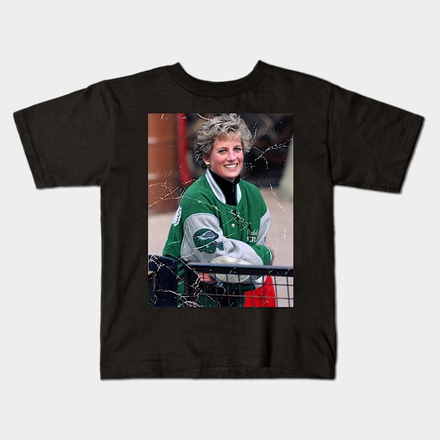 princess diana eagles fan Kids T-Shirt by dance girl and mousse podcast